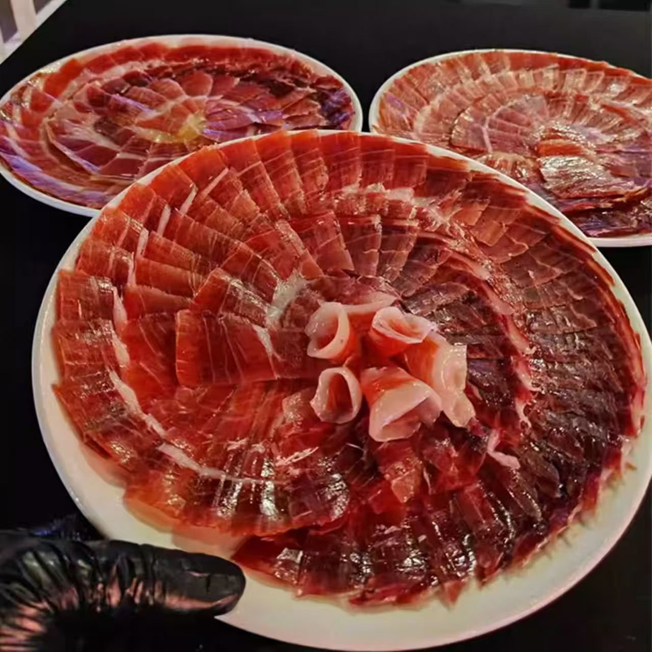 【切片全家桶】西班牙伊比利亚黑红绿白标火腿手工切片打开即食