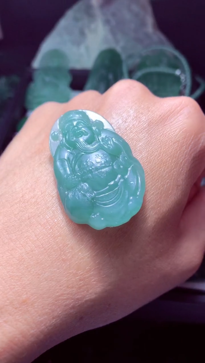 未镶嵌定制翡翠⭐*⭐天然翡翠A货吊坠 官方基地发货