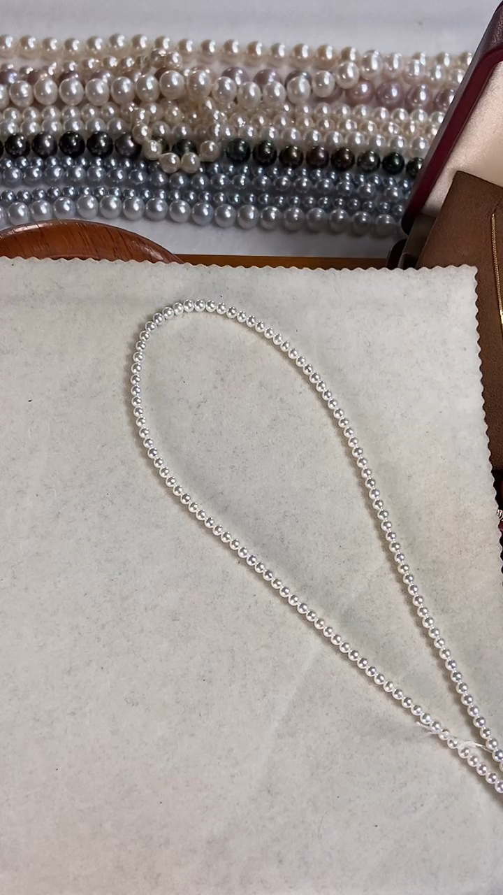 【闪购商品】海水珍珠颈饰银S925镶嵌淡水小米珠项链