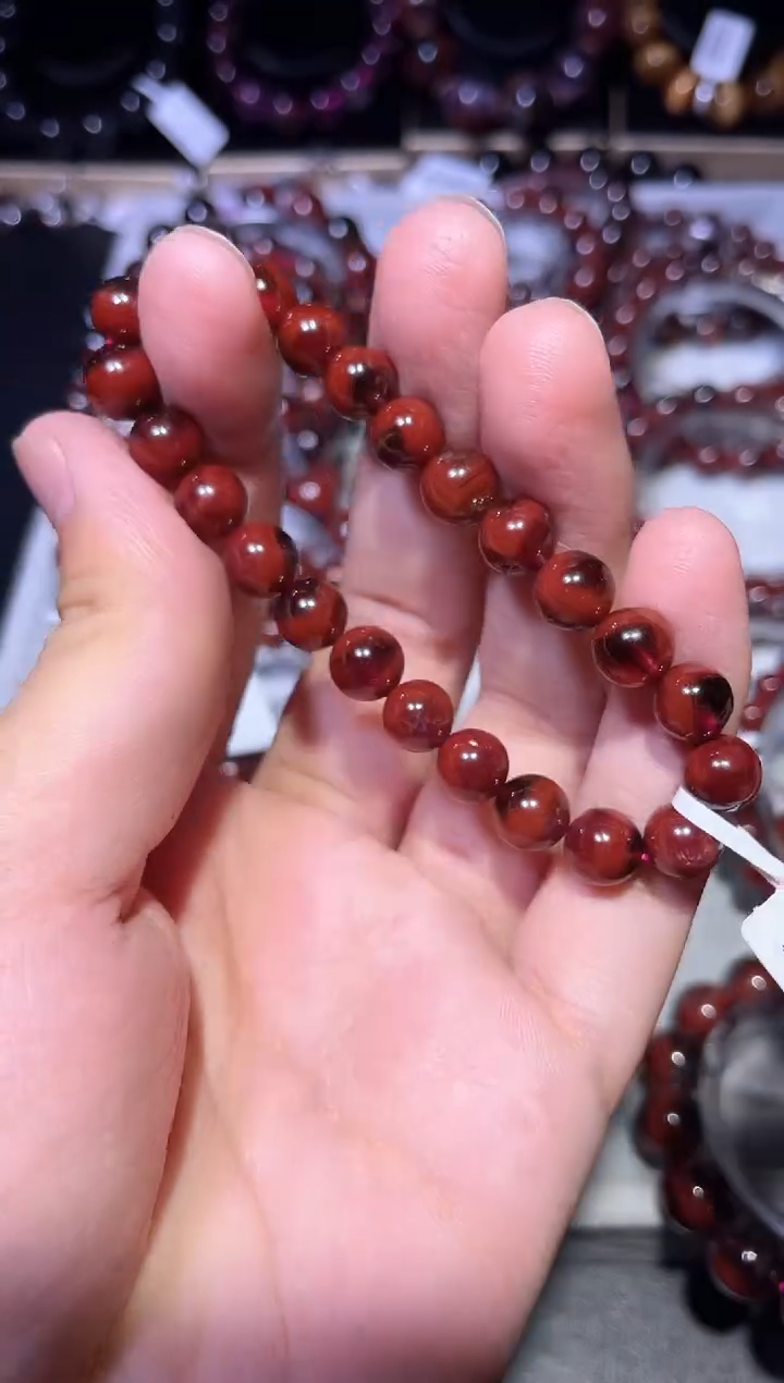 【闪购商品】水晶手链未镶嵌红极光单圈A8（多样性发其一）