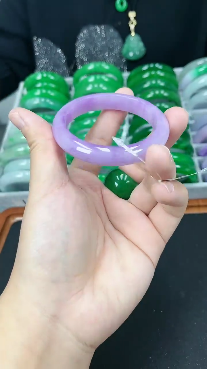 【闪购商品】砖雕s16 紫罗兰手镯 圈口56.5