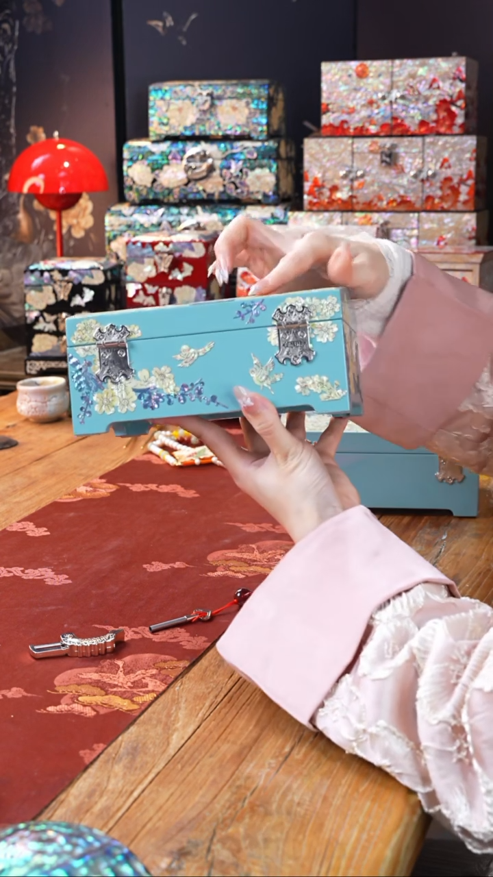 【闪购商品】瓷片核桃甄选非遗文化螺钿