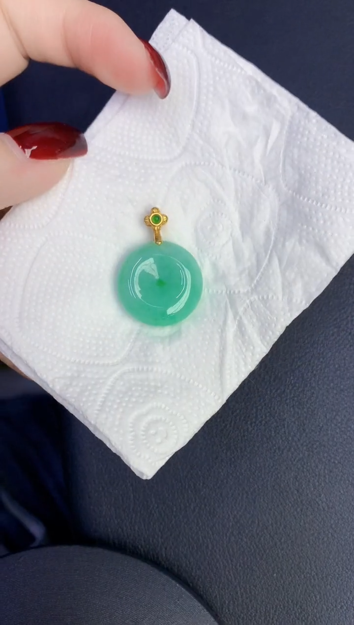 颈饰未镶嵌翡翠缅甸天然翡翠a货