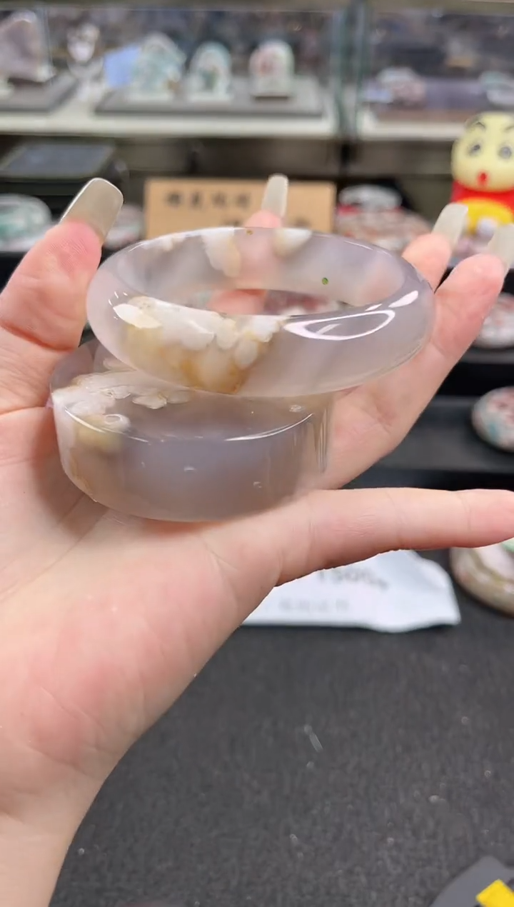 未镶嵌手镯石英质玉64圈口 （赠品镯心）347873