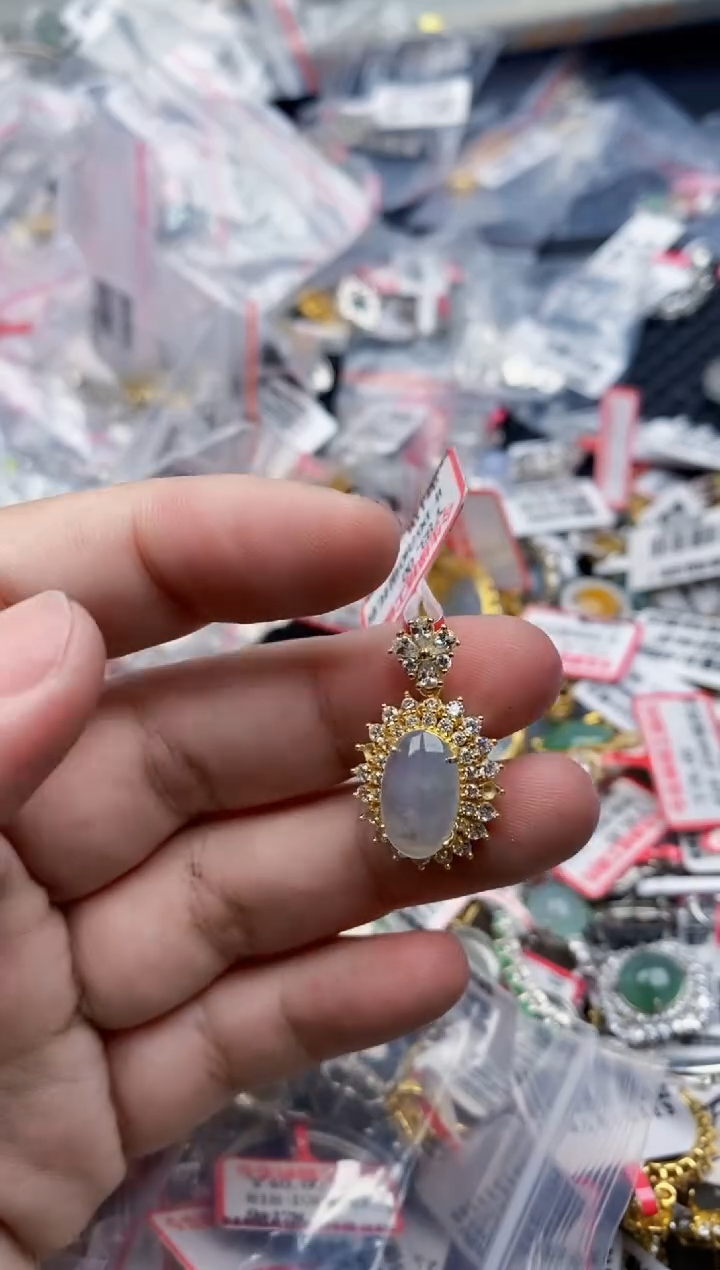 翡翠银S925镶嵌戒指44444---10