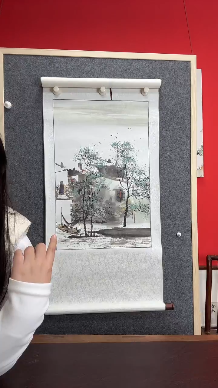 书法WX周庄江南水乡 复制 