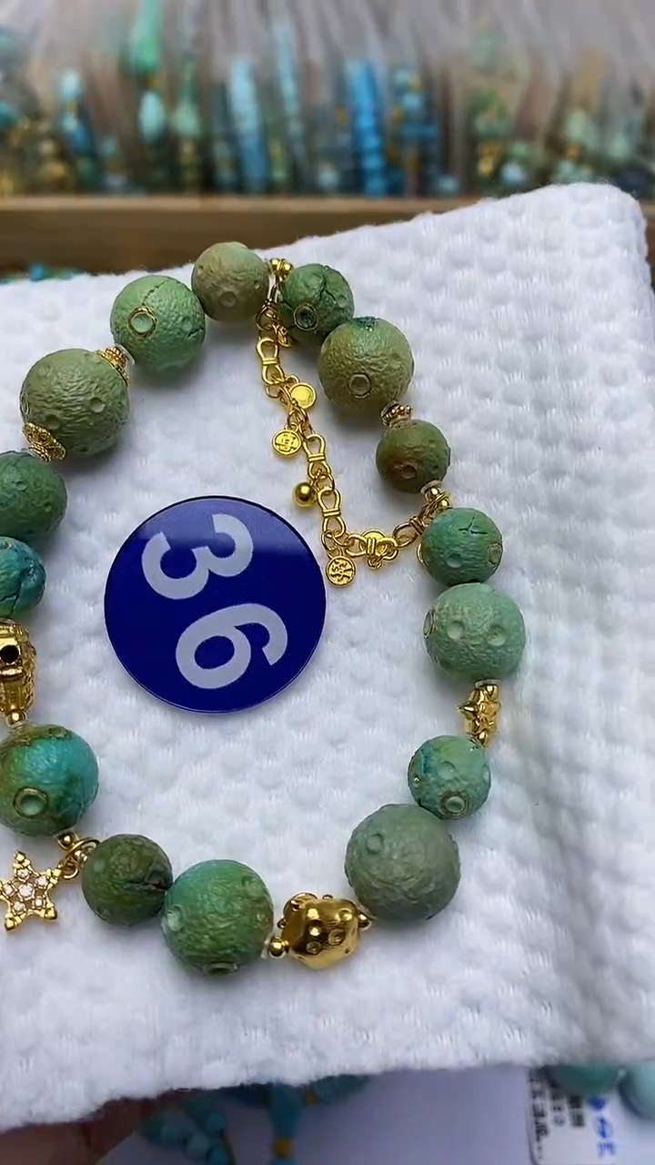 【闪购商品】绿松石手链银S925镶嵌36