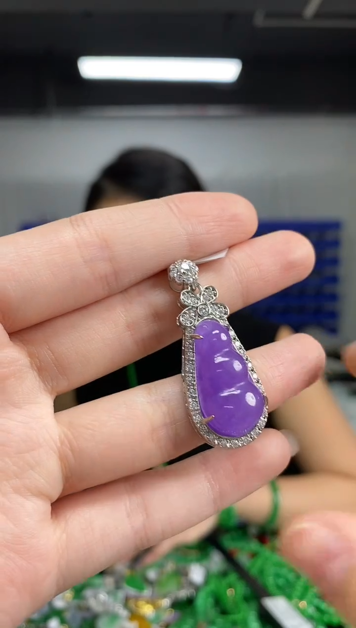 颈饰未镶嵌翡翠闪购链接   多样性发其一颜色微差