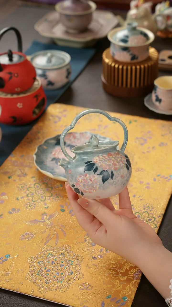 陶瓷茶具无尽夏提梁壶