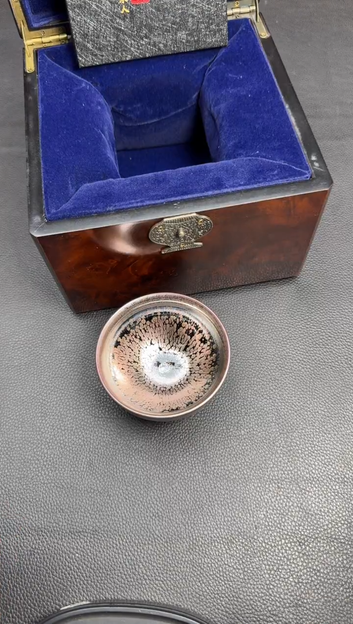 【闪购商品】茶盏建盏故事杨敏彩金油滴37