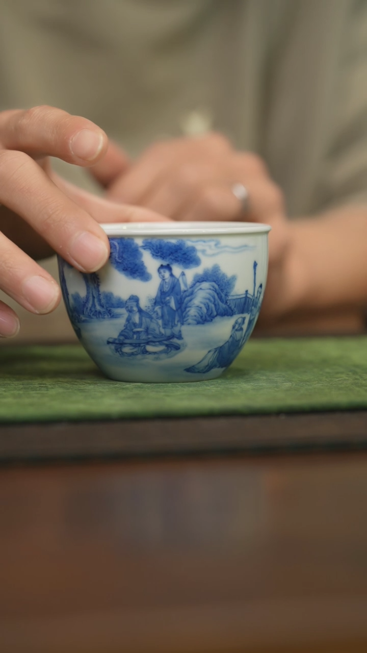 【闪购商品】杯柴窑青花破价福利