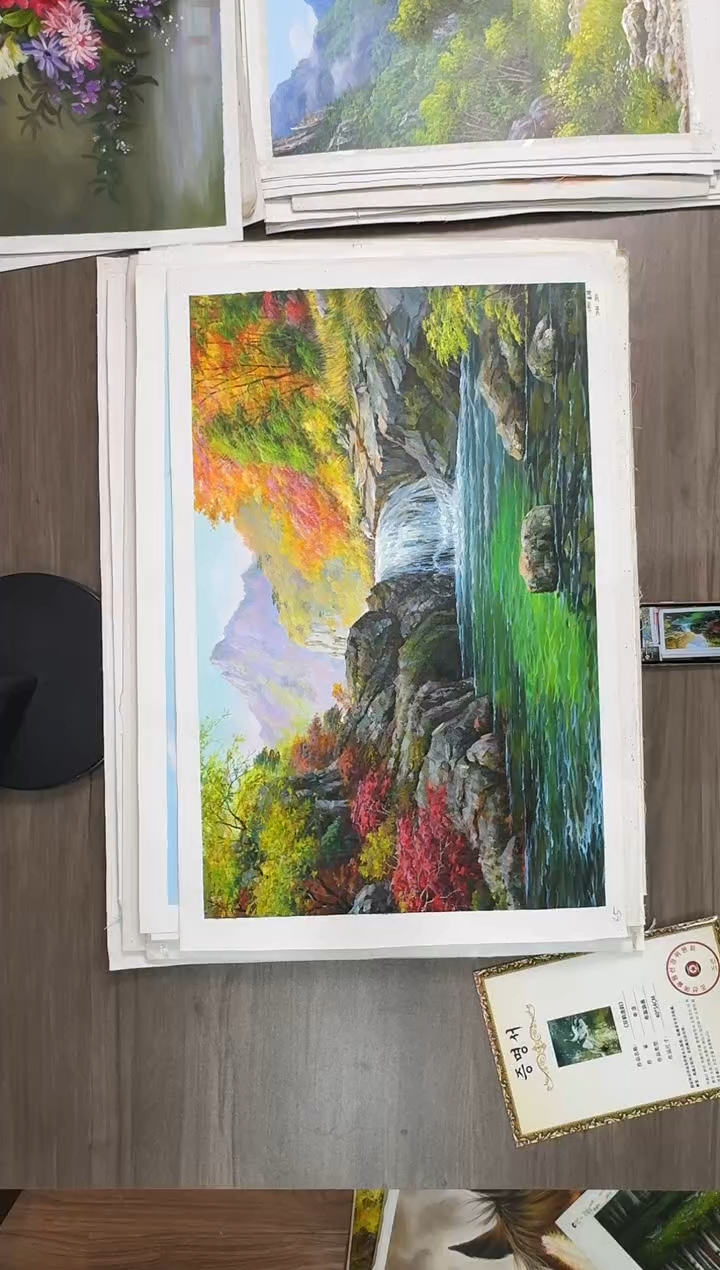 油画【155号】约50*70cm丨朝鲜原创纯手绘孤品油画丨顺丰包邮