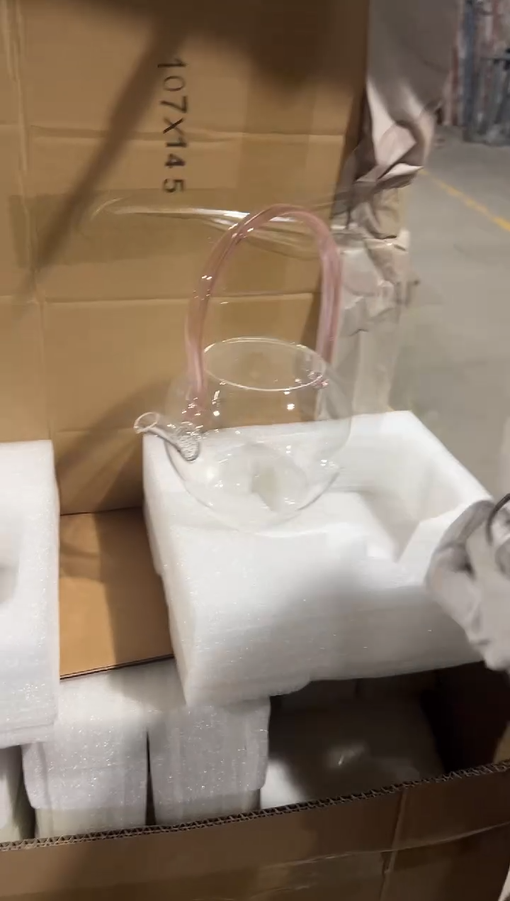 粉色提梁壶简易包装