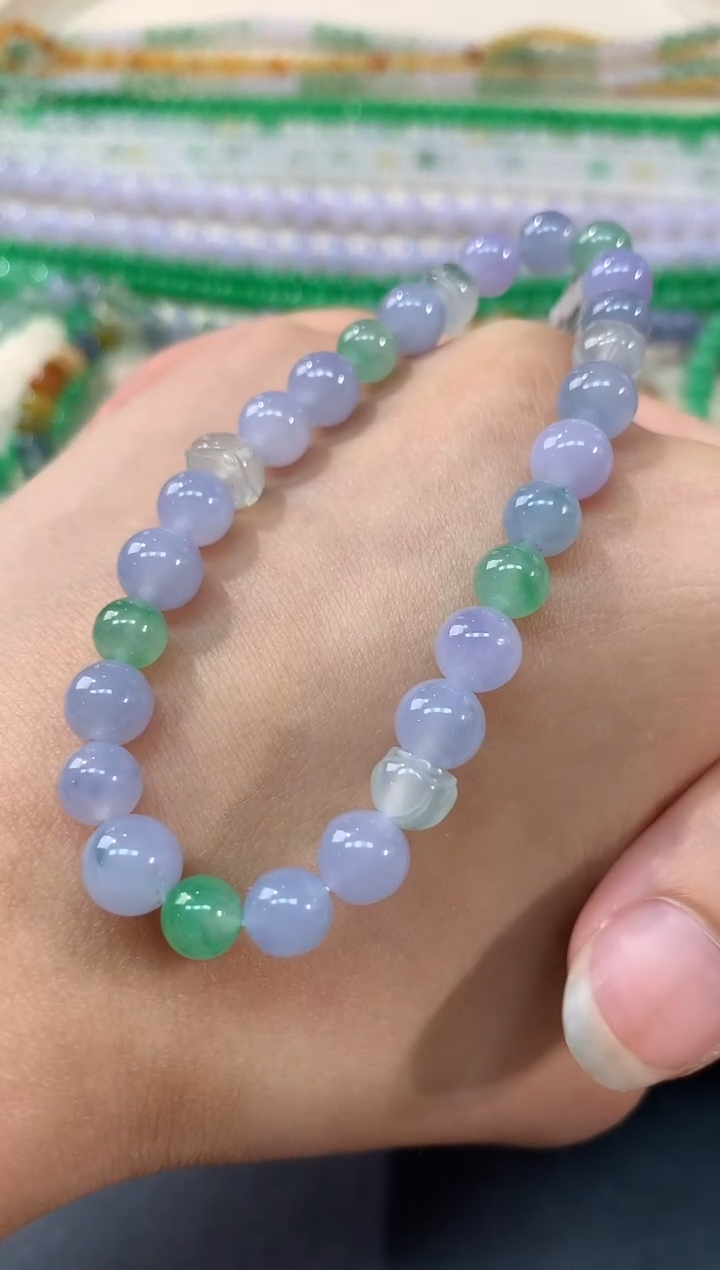 未镶嵌手串翡翠A224 | 3999