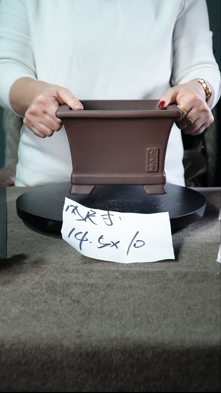 宜兴紫砂花盆小盆