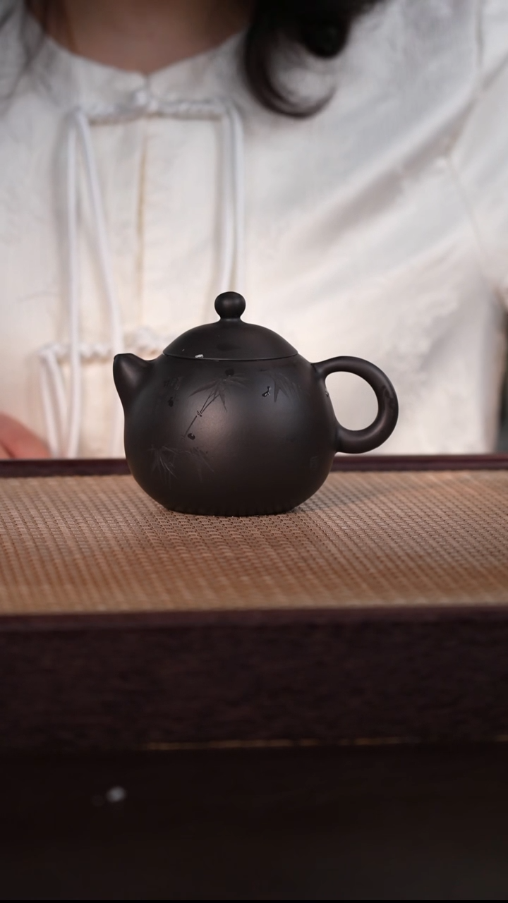 茶壶紫砂黑料 290cc