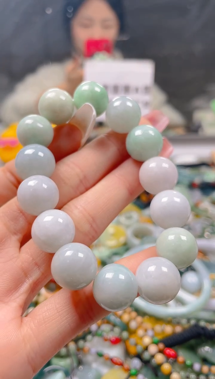 【闪购商品】翡翠颈饰未镶嵌13-14MM/E/翡翠A货一图一物
