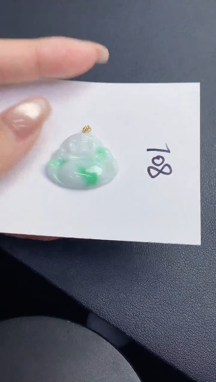 【闪购商品】翡翠颈饰18K金镶嵌00000000000