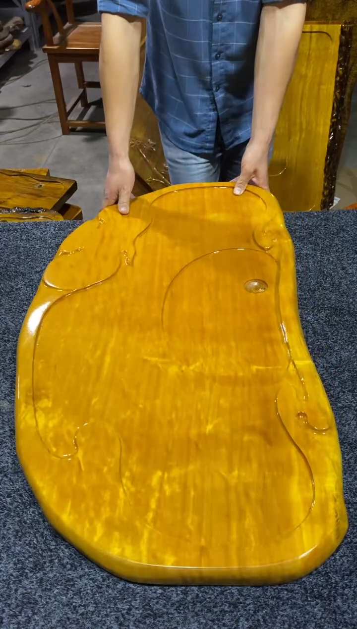 金丝楠源头工厂金丝楠木茶盘