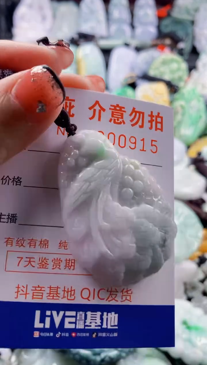 翡翠未镶嵌吊坠(不含链)1