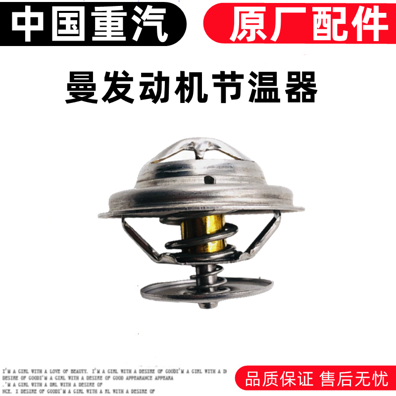 适用于重汽豪沃T7H TX豪瀚汕德卡C7H曼发动机T5G节温器芯原厂配件