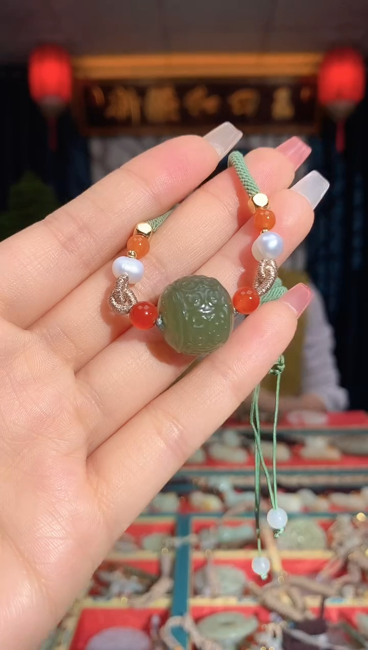 【闪购商品】和田玉未镶嵌挂件路路通