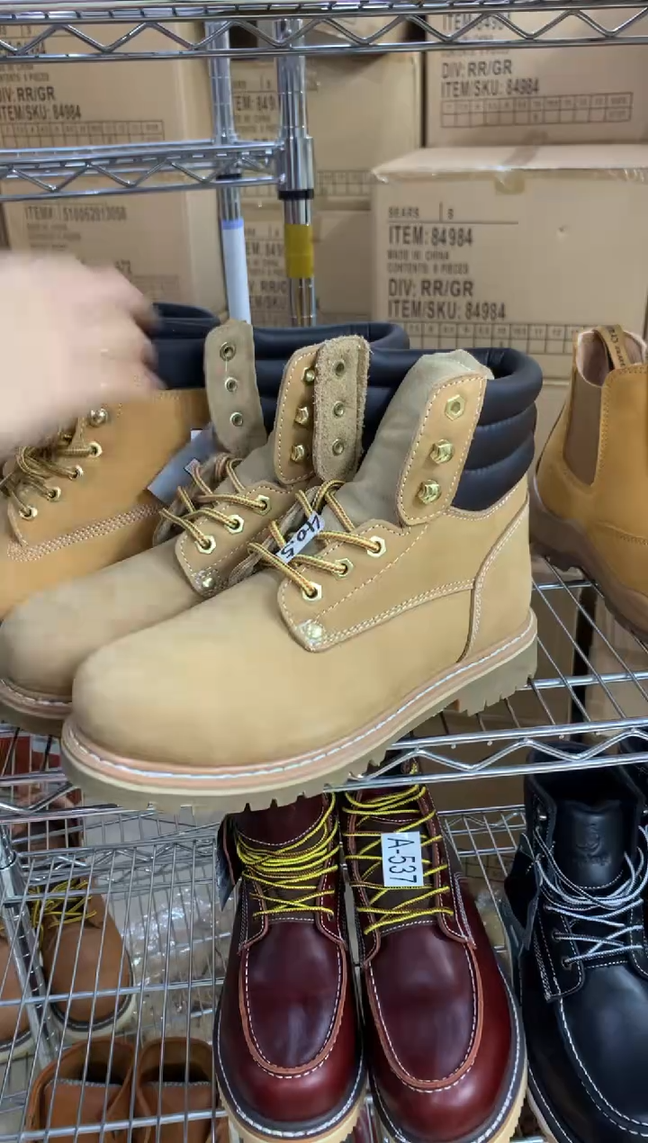 牛皮40.5码，84710，皮鞋码，工装靴，默认微瑕 带钢头