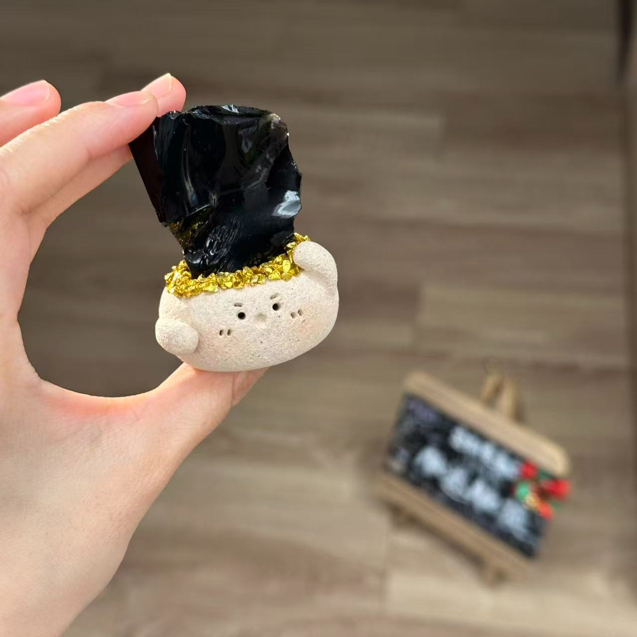 水晶小豆丁可爱碎金子黑钥匙