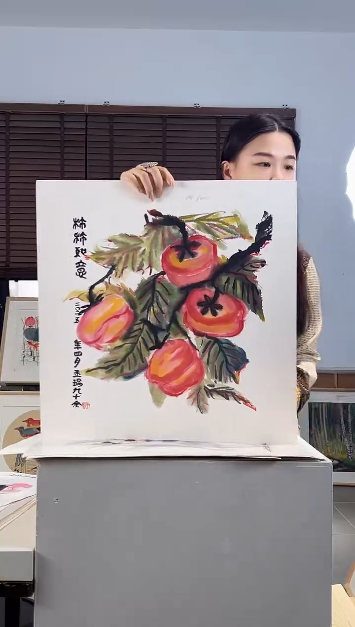 版画耿玉琨限量作品亲签盖章版画S