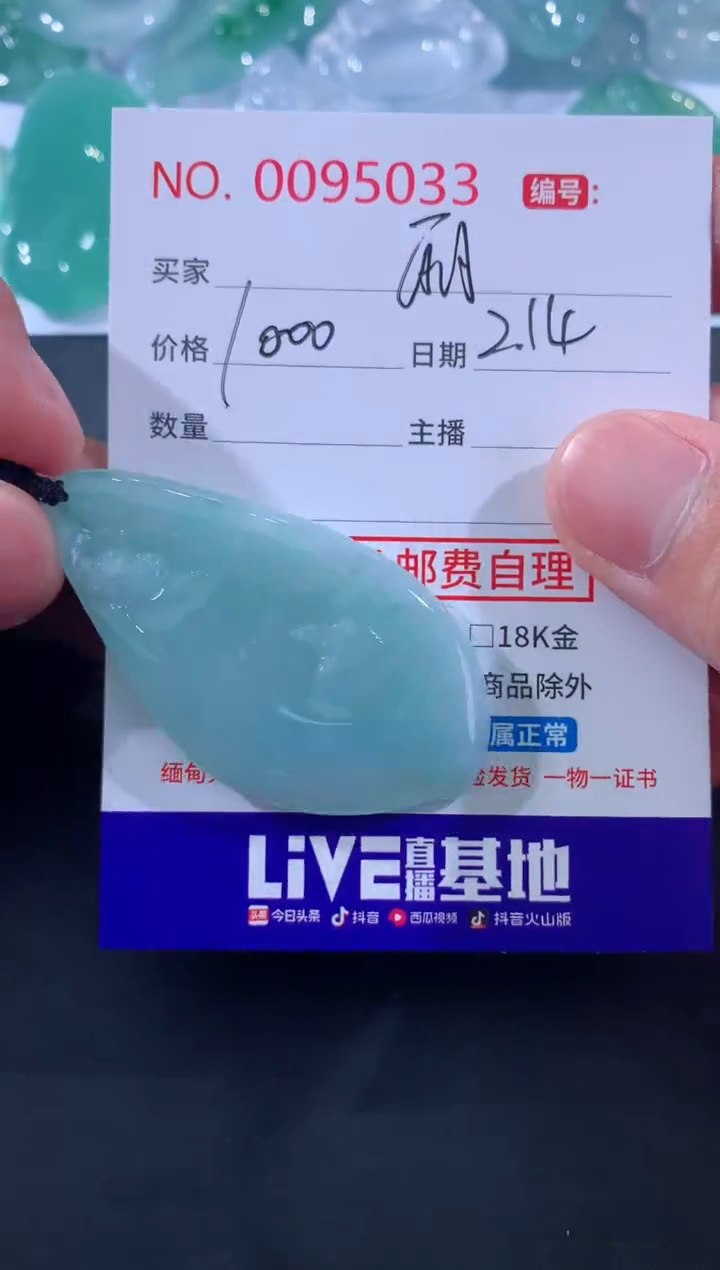 【闪购商品】翡翠颈饰未镶嵌戏