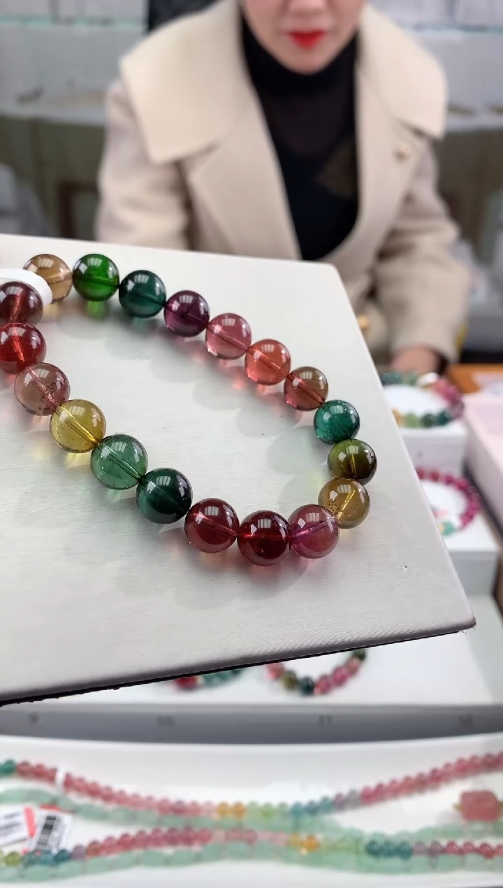 【闪购商品】碧玺手串未镶嵌多样性发一条