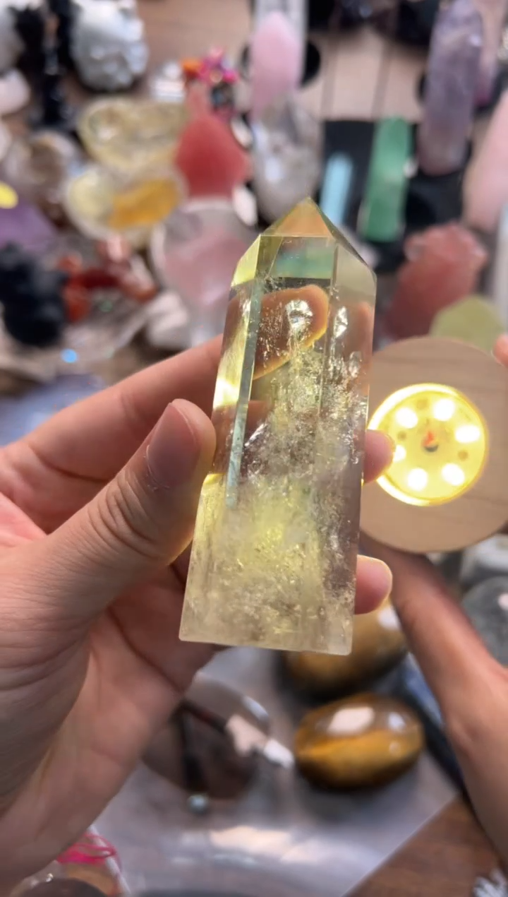 未镶嵌珠宝半成品水晶M366 约8.9cm