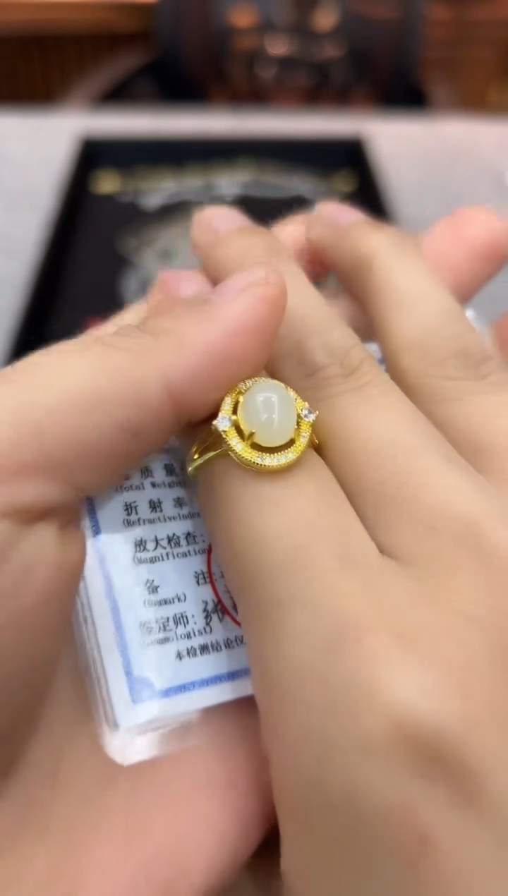 【闪购商品】和田玉戒指未镶嵌戒指-521681