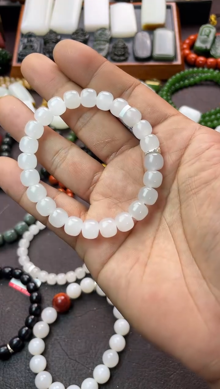 【闪购商品】和田玉手串未镶嵌 多样性发一件THTY6212