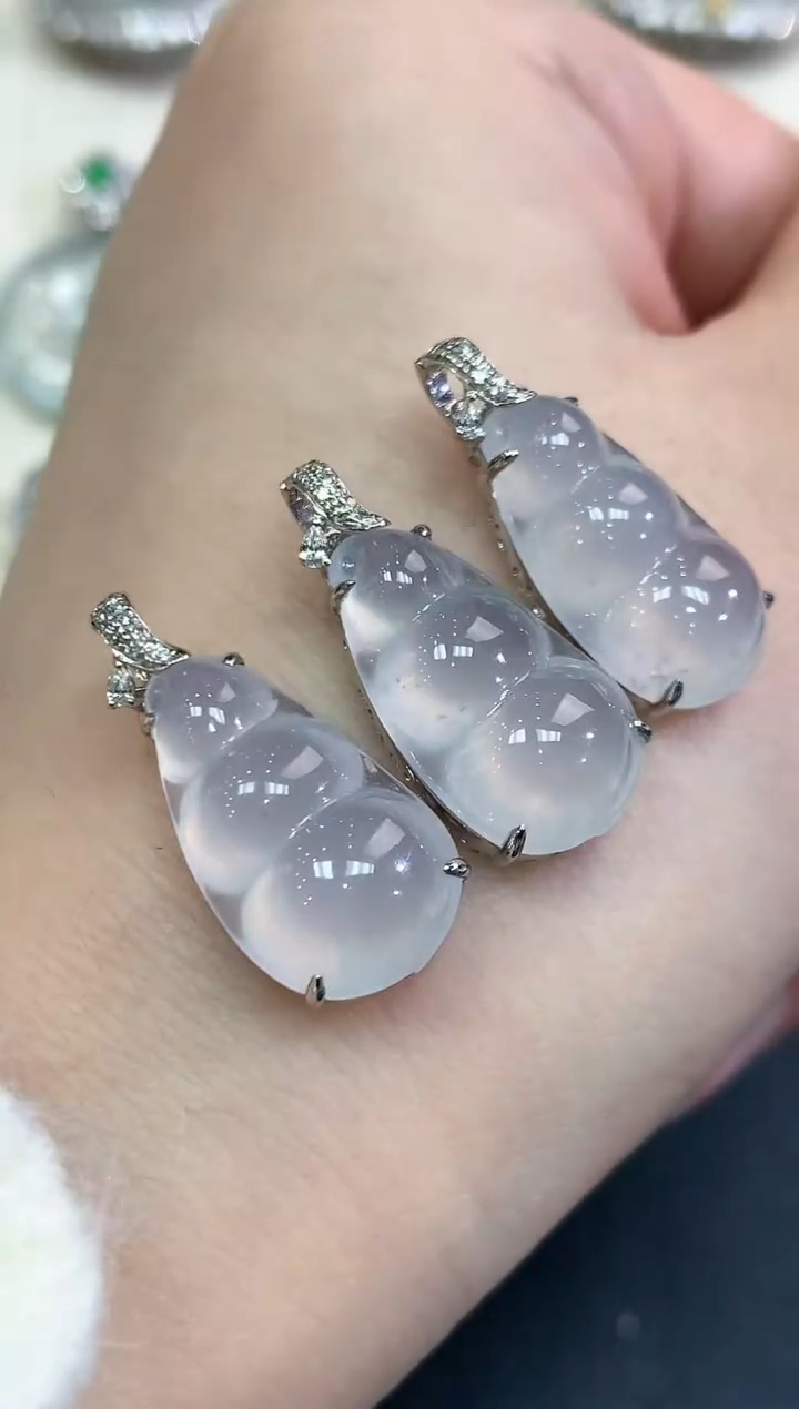 【闪购商品】翡翠吊坠(不含链)18K金镶嵌b60 多样性一件发货