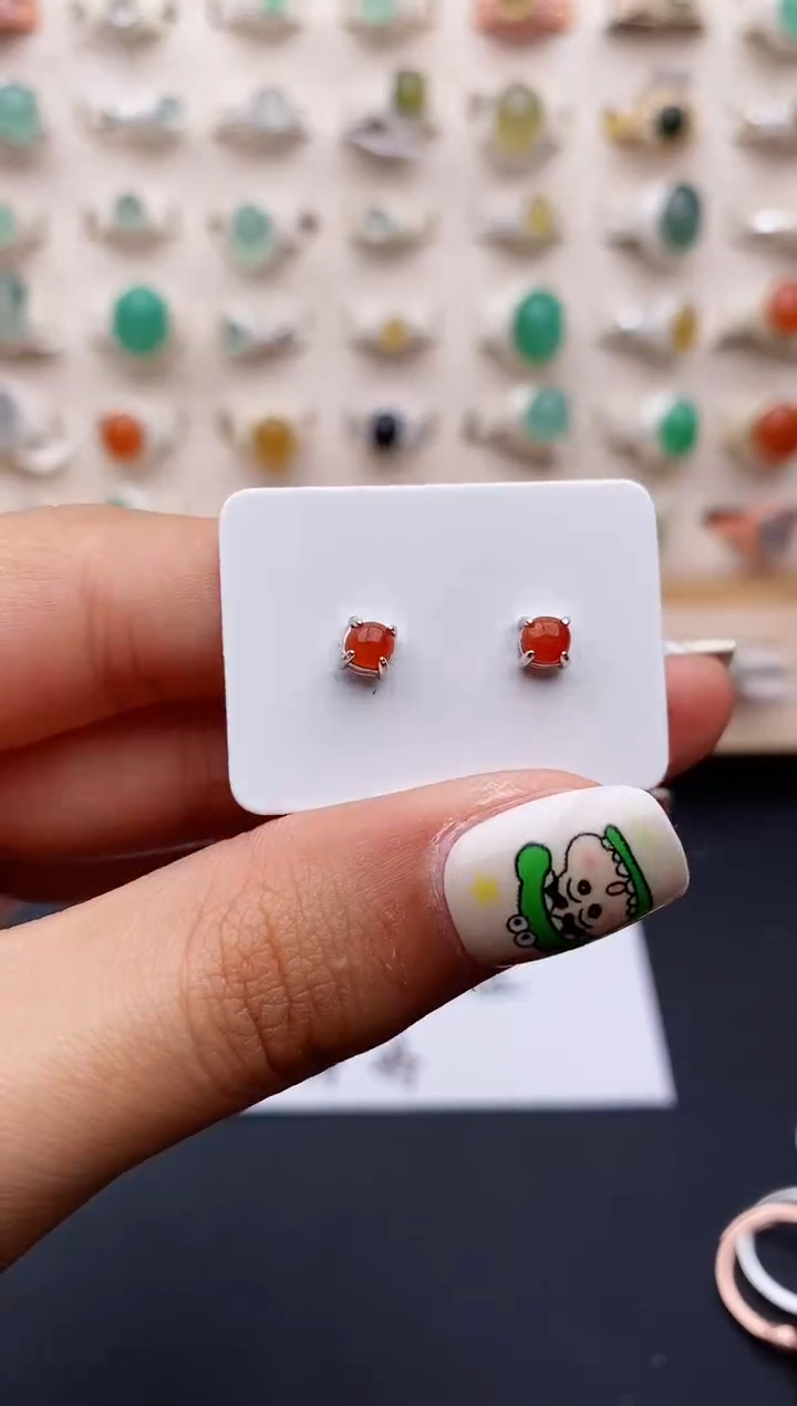 【闪购商品】翡翠戒指银S925镶嵌缅甸翡翠