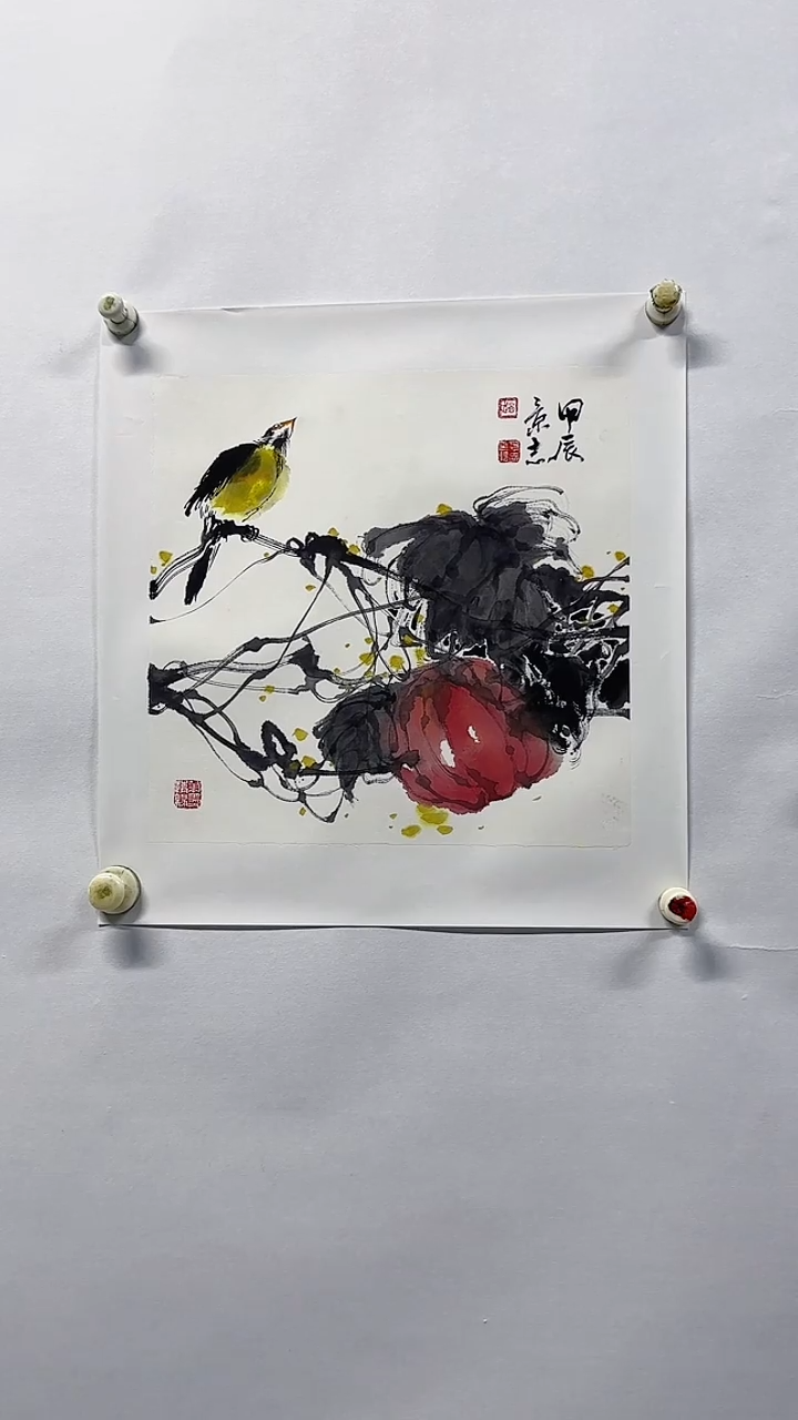 国画赵景志1平尺国画作品