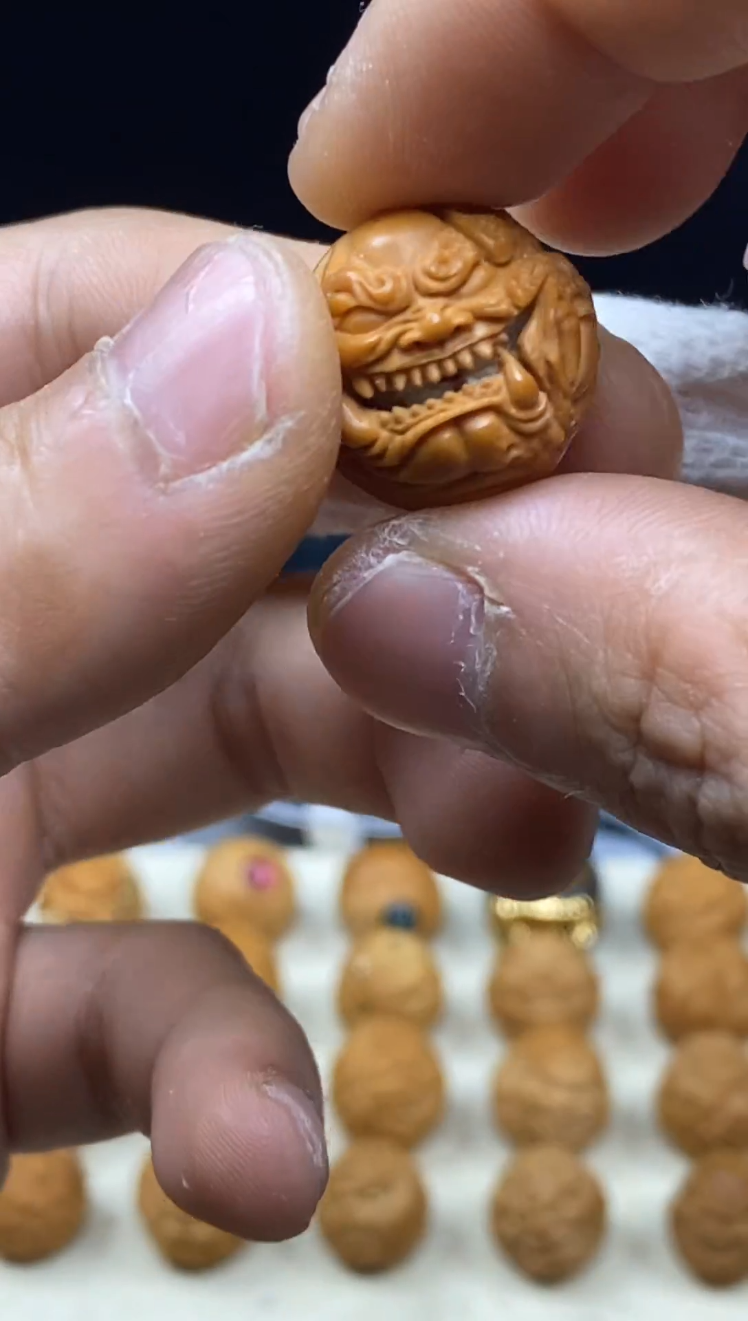 吊坠猴头核桃恶首 精修 素
