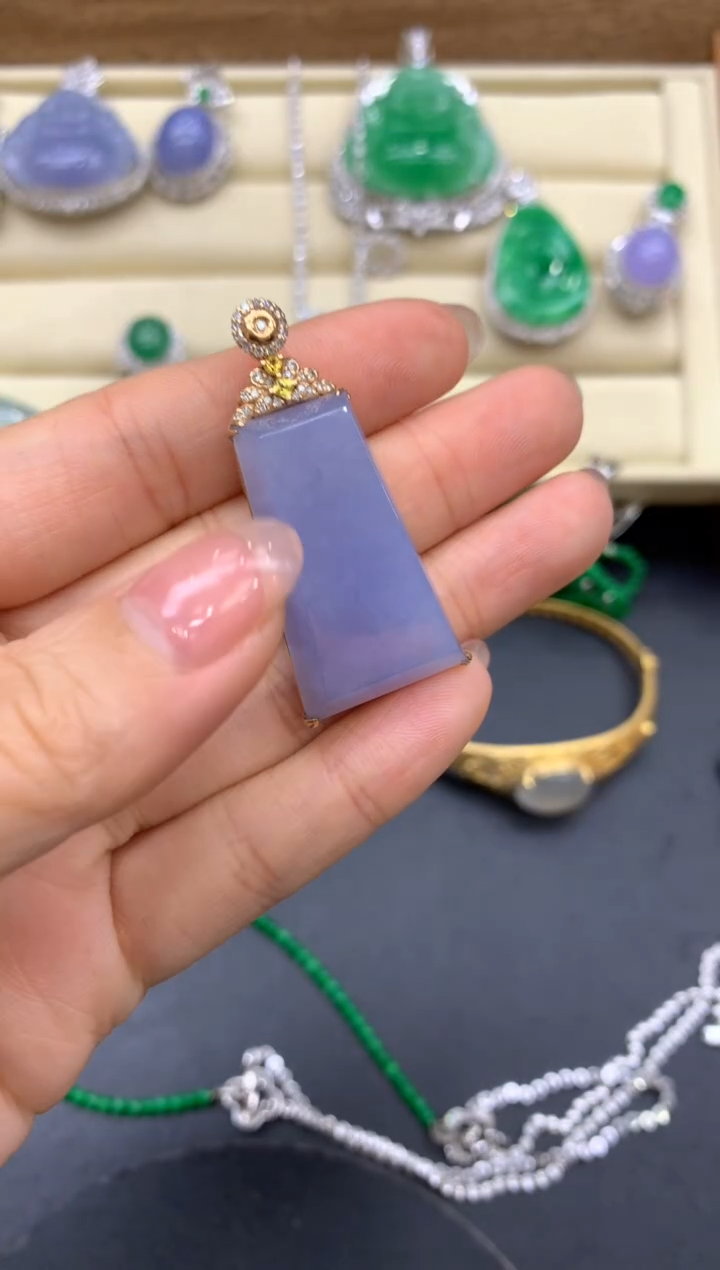 【闪购商品】翡翠颈饰18K金镶嵌604-中国好珍宝