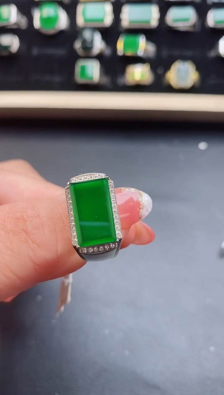 【闪购商品】翡翠戒指银S925镶嵌5085805