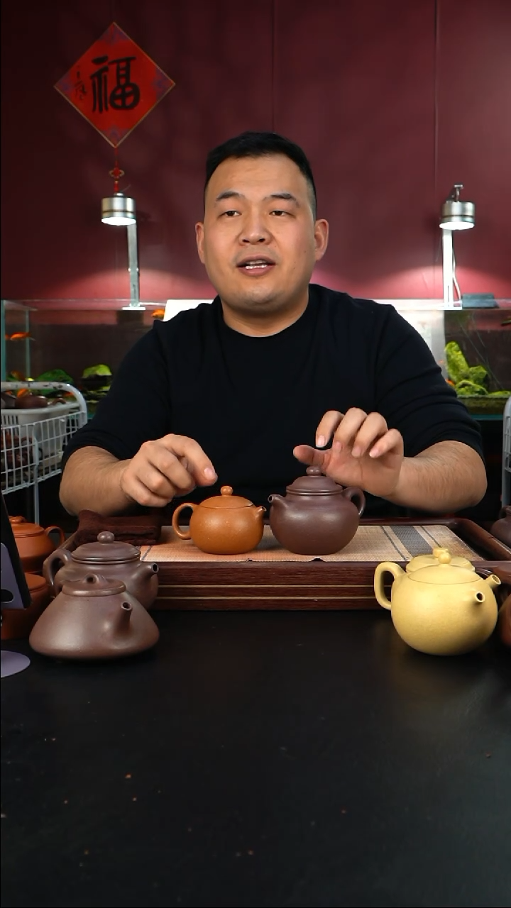 【闪购商品】紫砂茶壶lhb粗砂天青莲子+沉香段小西施