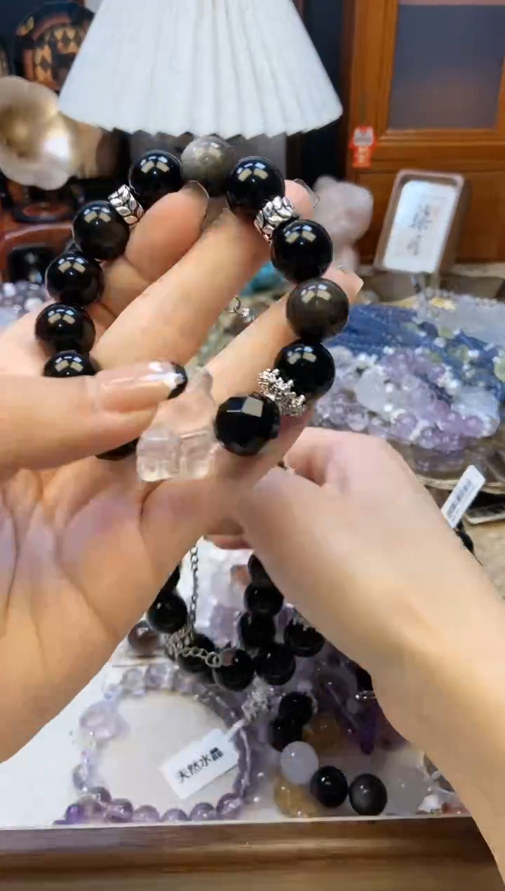 【闪购商品】黑曜岩手饰未镶嵌6016