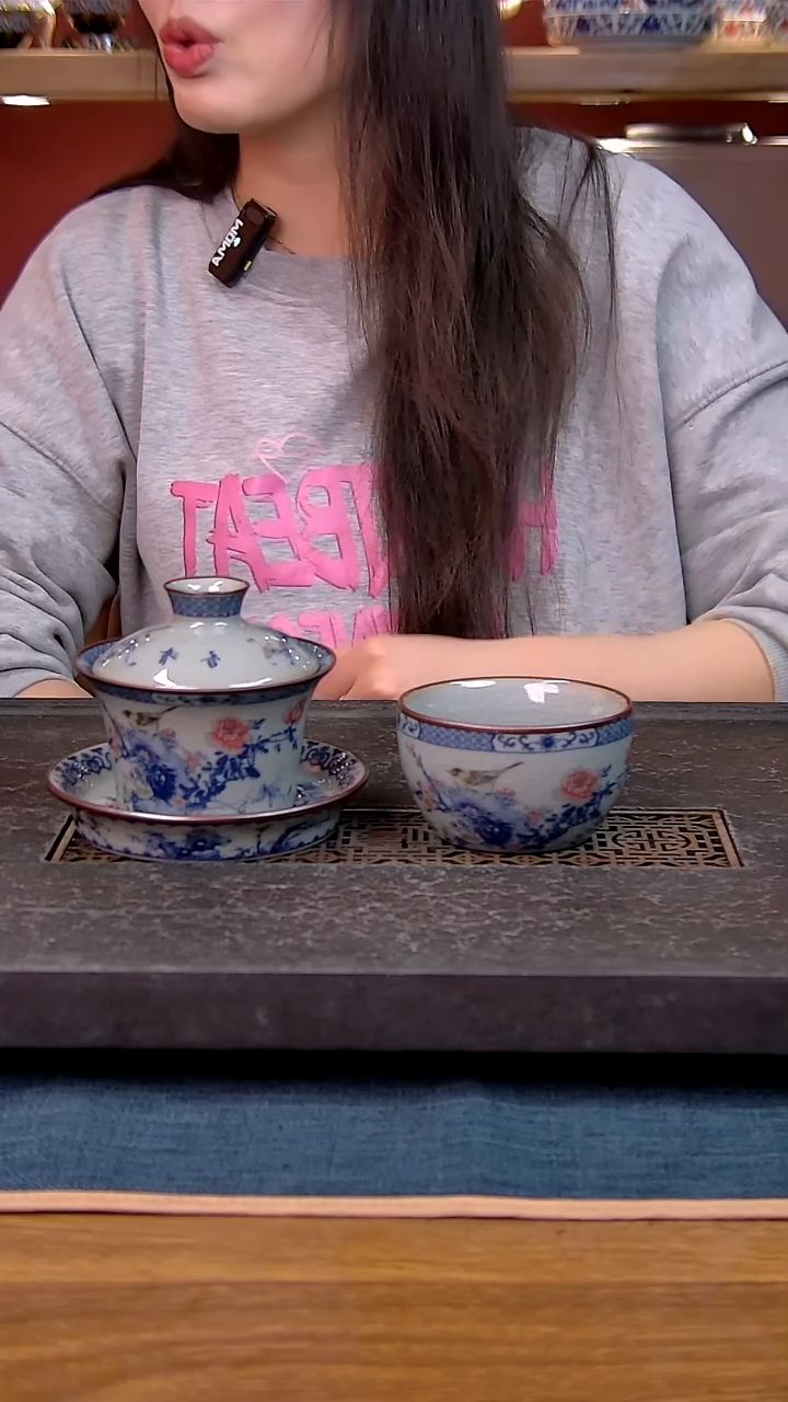 简装家用款2件套 老陶泥开片纹陶瓷茶具