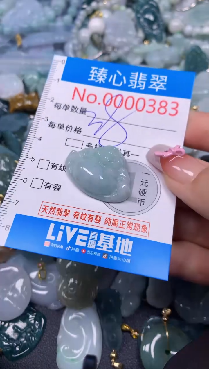 【闪购商品】翡翠颈饰未镶嵌含绳000383