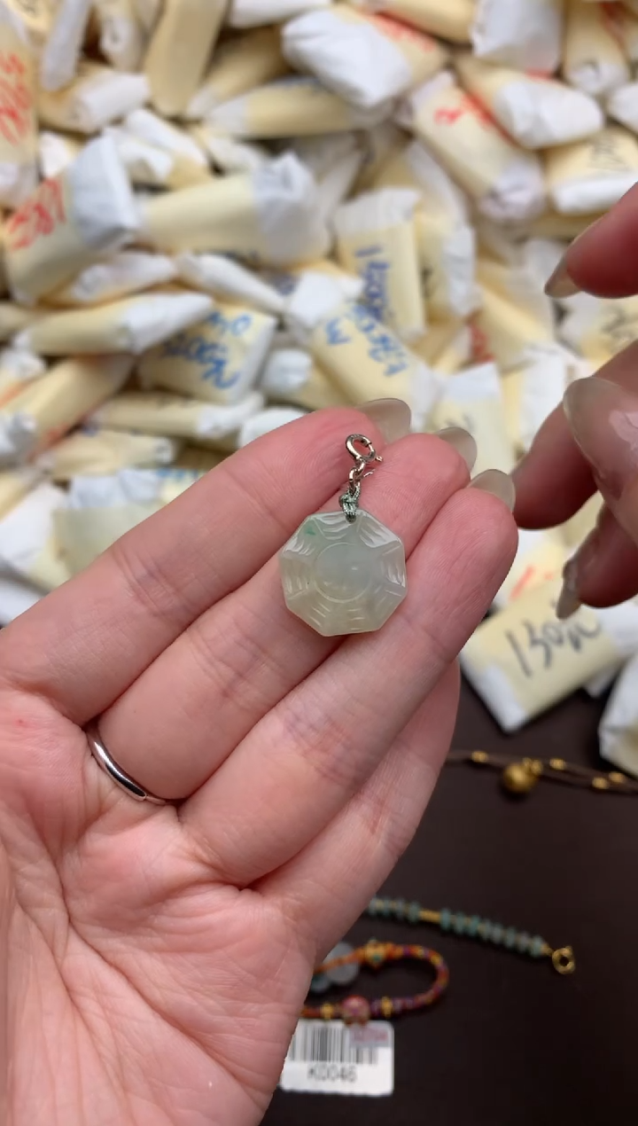 【闪购商品】翡翠挂件银S925镶嵌一