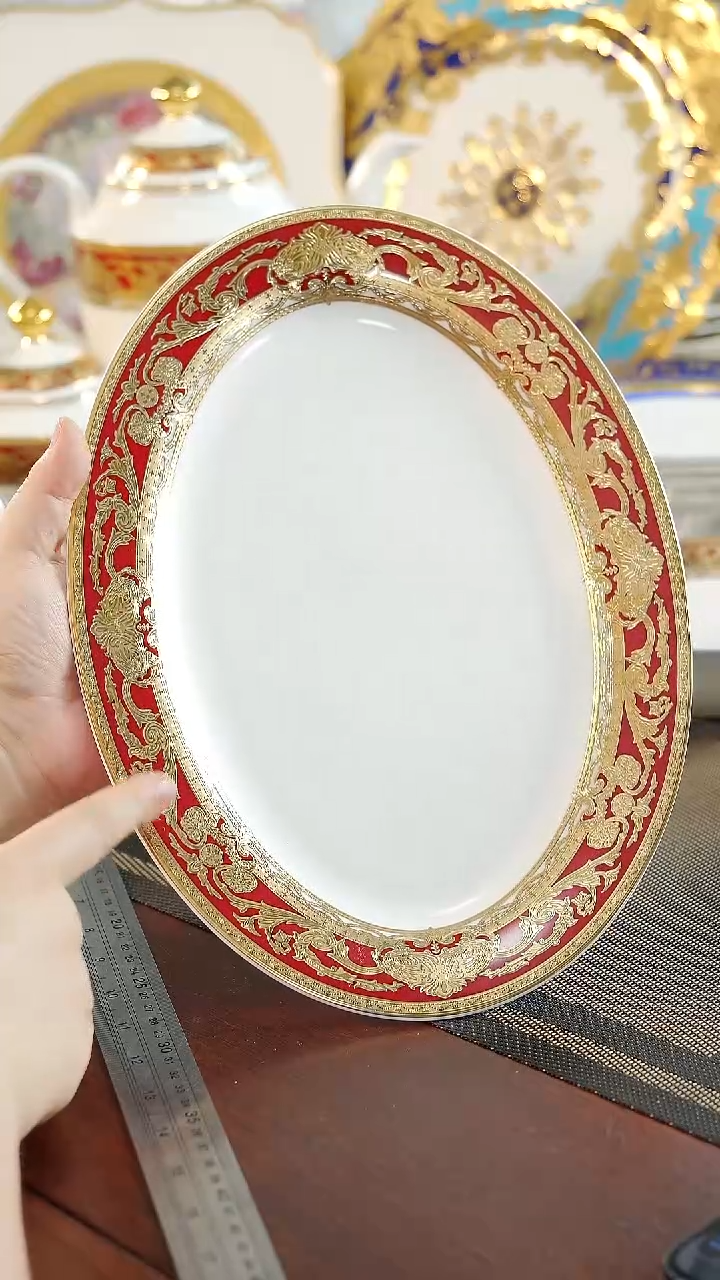 【闪购商品】瓷片12英寸鱼盘  福利价