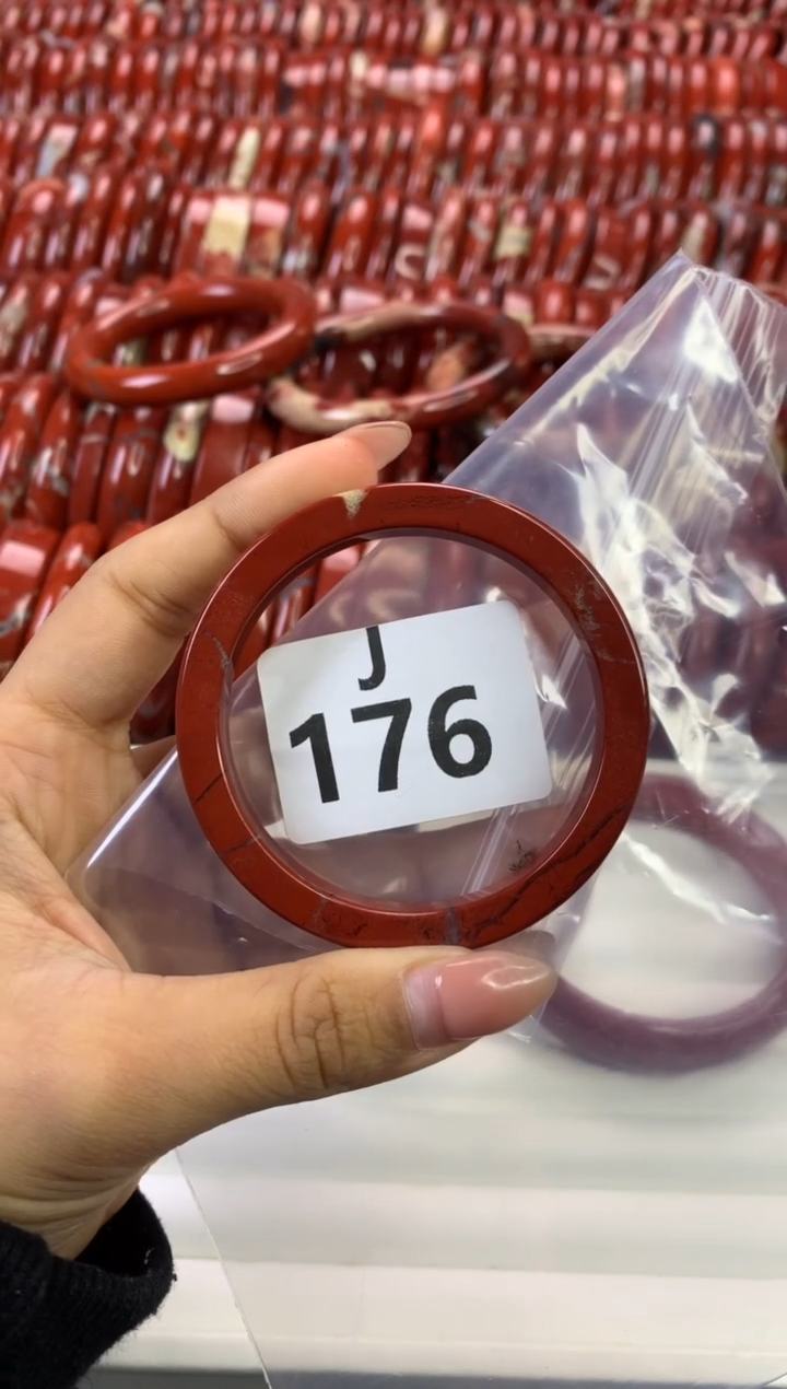 【闪购商品】碧石红碧石手镯未镶嵌176-52