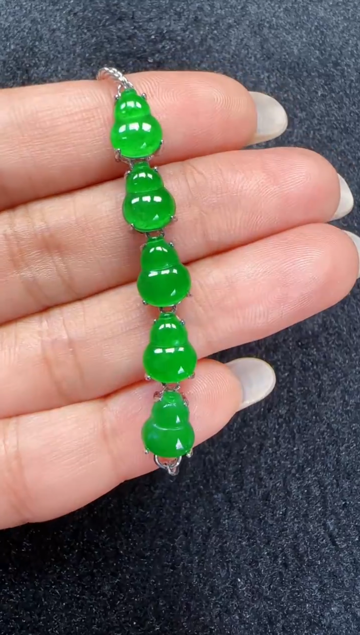 未镶嵌定制翡翠翡翠手链18