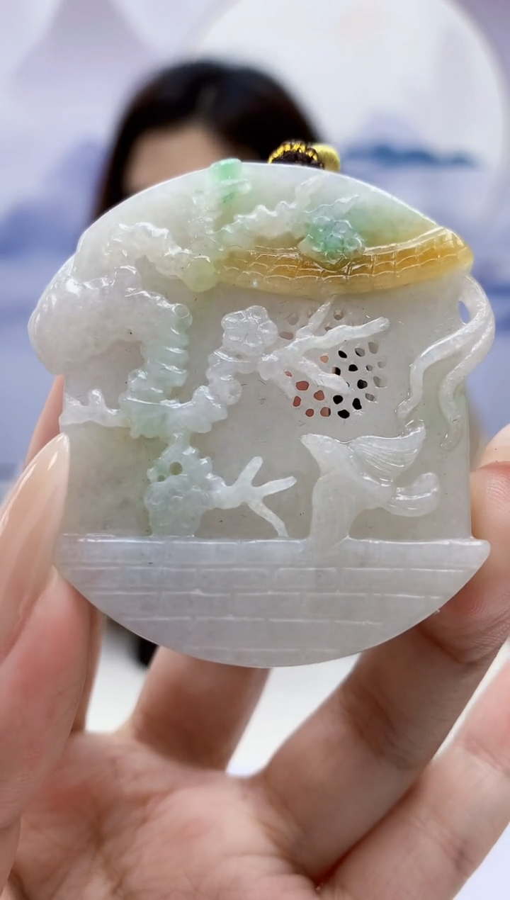 定制翡翠未镶嵌4829xx-毛货挂件30