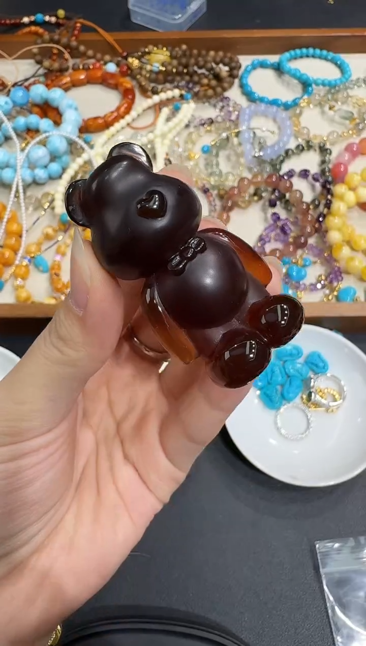 琥珀颈饰未镶嵌X1203-1195-61